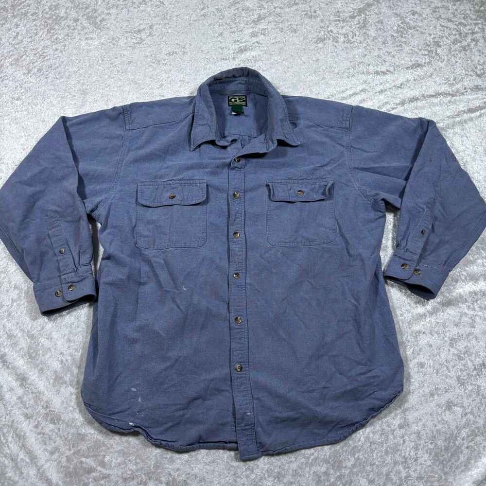 Men’s Guide Series Distressed Button Up Size XL
